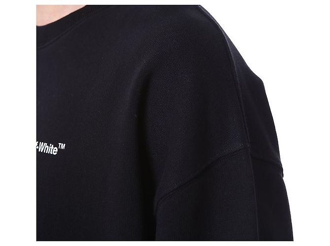 Off White Diagonal Fleece Sweatshirt - Ansicht 22