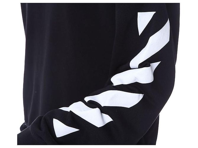 Off White Diagonal Fleece Sweatshirt - Ansicht 23