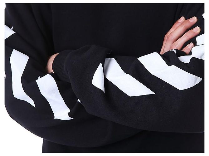 Off White Diagonal Fleece Sweatshirt - Ansicht 7