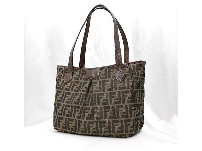 Fendi Borsa a spalla piccola Jukka in jacquard FF Logo - vista 2