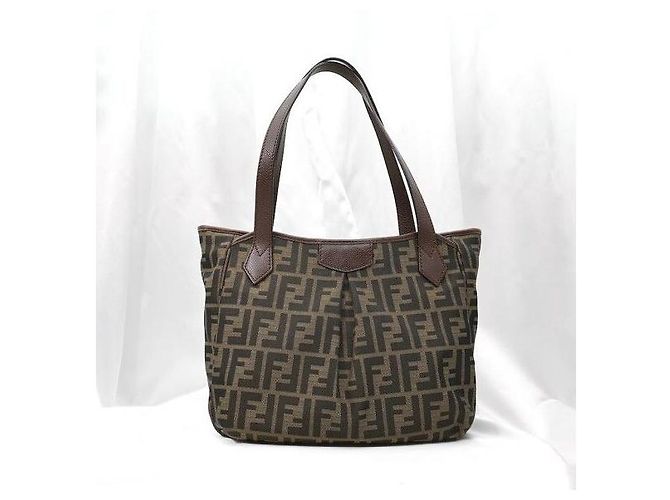 Fendi Borsa a spalla piccola Jukka in jacquard FF Logo - vista 3