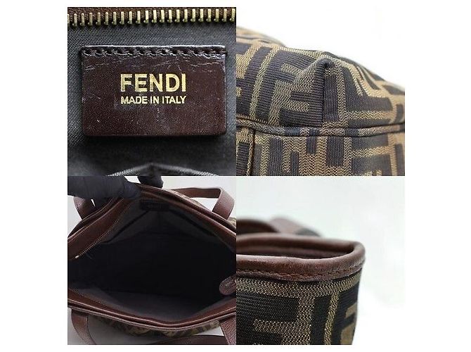 Fendi Borsa a spalla piccola Jukka in jacquard FF Logo - vista 6