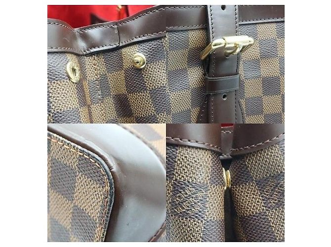 Louis Vuitton Borsa a tracolla Hampstead MM in tela Damier Ebene - vista 8