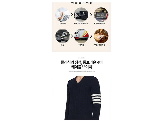 Thom Browne Cashmere-V-Ausschnitt-Pullover mit Zopfstrick - Ansicht 8