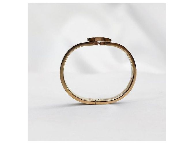 Hermès Bracciale Click PM donna in oro rosa e smalto Marron Glacé - vista 6