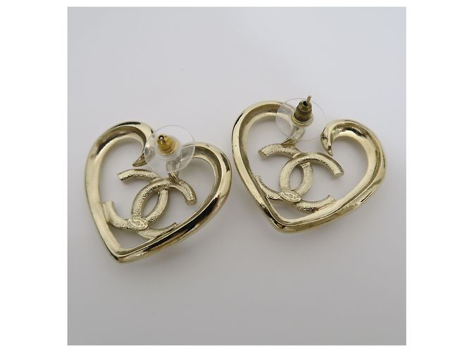 Chanel Orecchini Big Heart Gold Jennie - vista 7