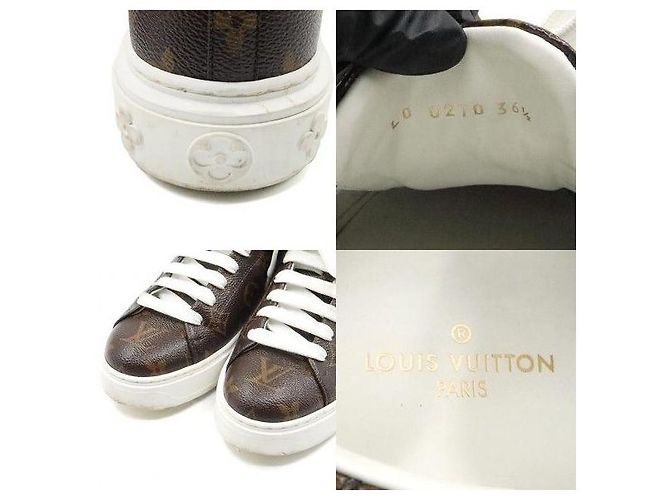 Louis Vuitton Sneakers Timeout da donna in tela Monogram - vista 7