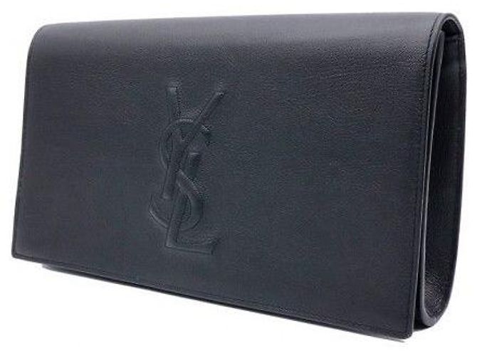 Autre Marque Clutch Monogram in Pelle Nera - vista 2