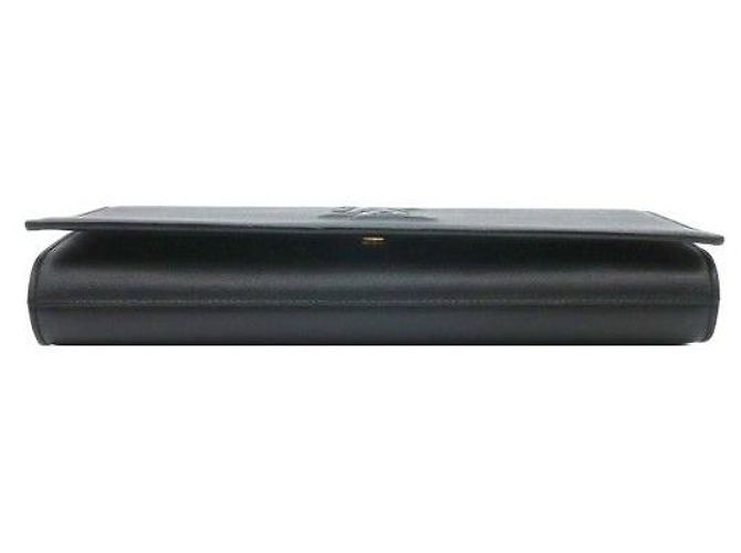 Autre Marque Clutch Monogram in Pelle Nera - vista 5