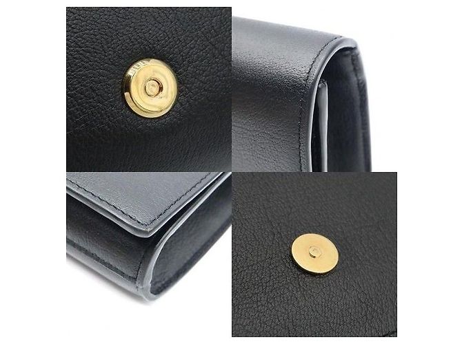 Autre Marque Clutch Monogram in Pelle Nera - vista 6