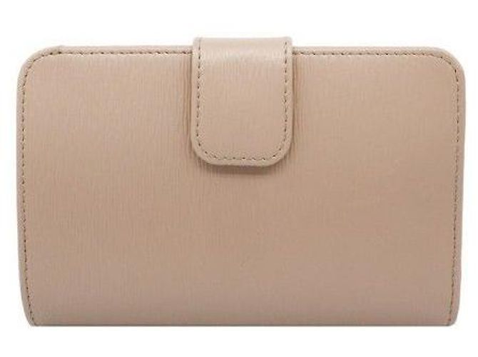 Prada Saffiano Ledergeldbörse mit Logo in Beige - Ansicht 4