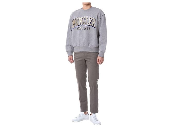 Moncler Typo Sweatshirt mit Glitzer-Logo-Patch - Ansicht 2