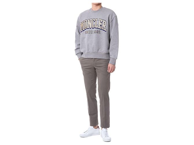 Moncler Typo Sweatshirt mit Glitzer-Logo-Patch - Ansicht 3