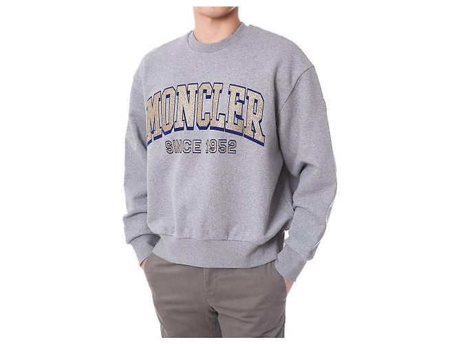 Moncler Typo Sweatshirt mit Glitzer-Logo-Patch - Ansicht 4