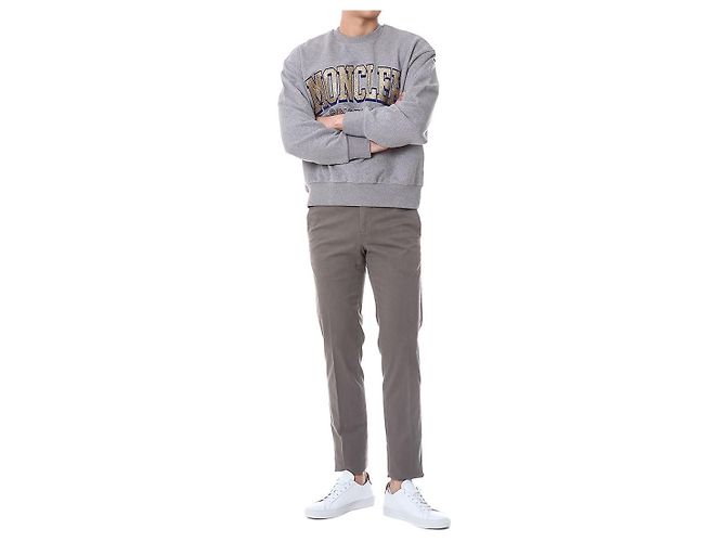 Moncler Typo Sweatshirt mit Glitzer-Logo-Patch - Ansicht 6
