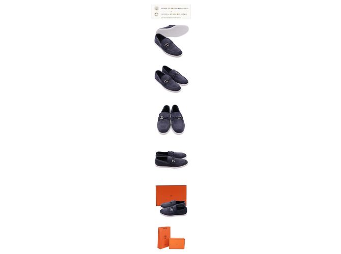 Mocassini Hermès Ignacio Blue Celeste Scamosciato - vista 6
