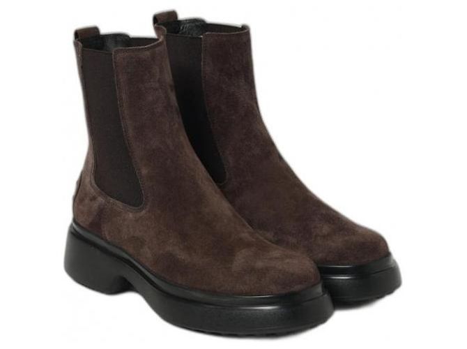 Tod's Botines Chelsea de ante - vista 4