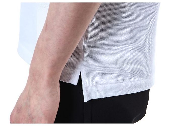 Comme Des Garcons PK-Poloshirt mit rotem Herz-Patch (White) - Ansicht 18