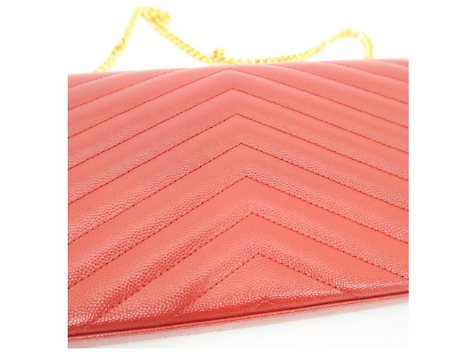 Autre Marque Borsa a tracolla WOC Chevron Red - vista 9