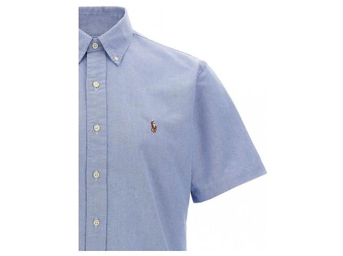 Ralph Lauren Camicia Oxford Custom Fit Pony Chest - vista 6