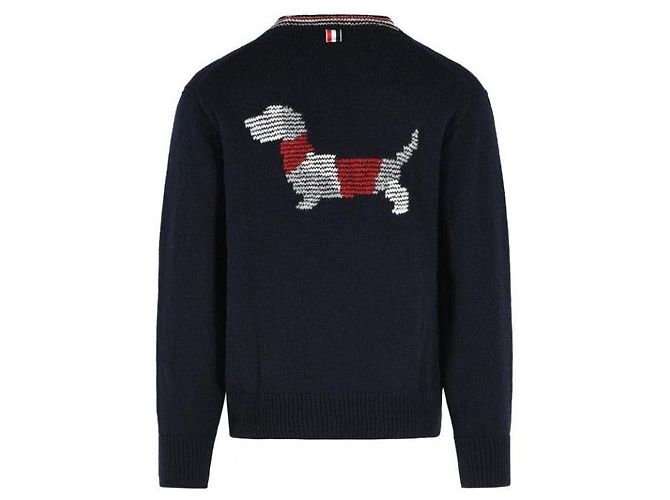 Thom Browne Cardigã de patchwork intarsia - vista 6