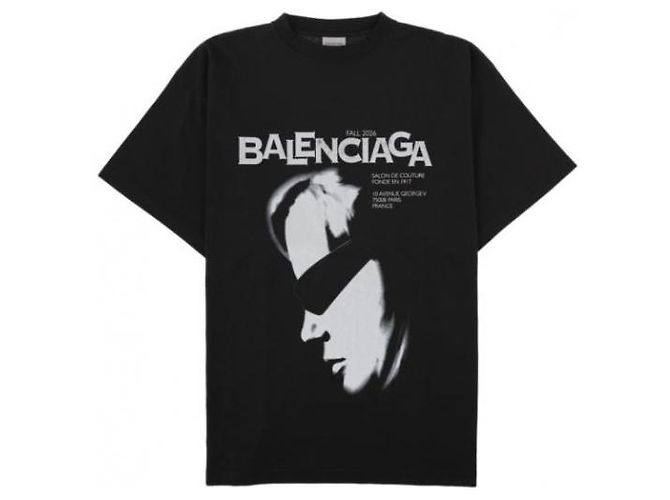 Balenciaga Oversized T-Shirt Schwarz - Ansicht 4