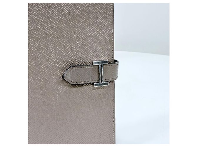 Hermès Beau Etoupe Silver Long Wallet - view 2