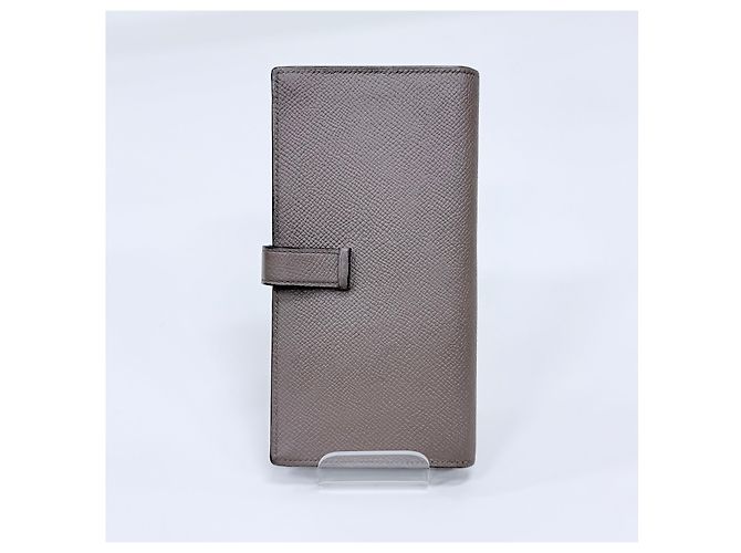Hermès Beau Etoupe Silver Long Wallet - view 8