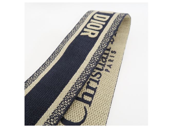 Dior Tracolla Basic Navy con logo ricamato - vista 3