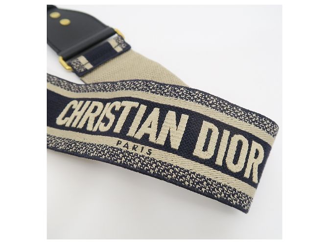 Dior Tracolla Basic Navy con logo ricamato - vista 7