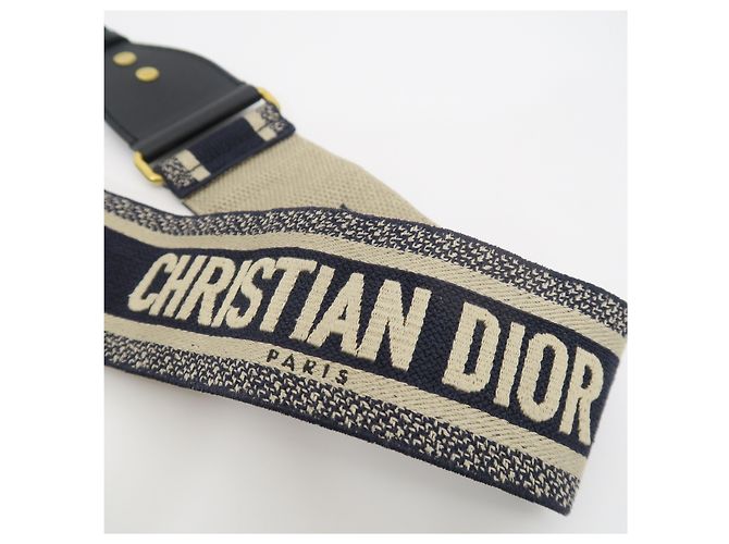 Dior Tracolla Basic Navy con logo ricamato - vista 8