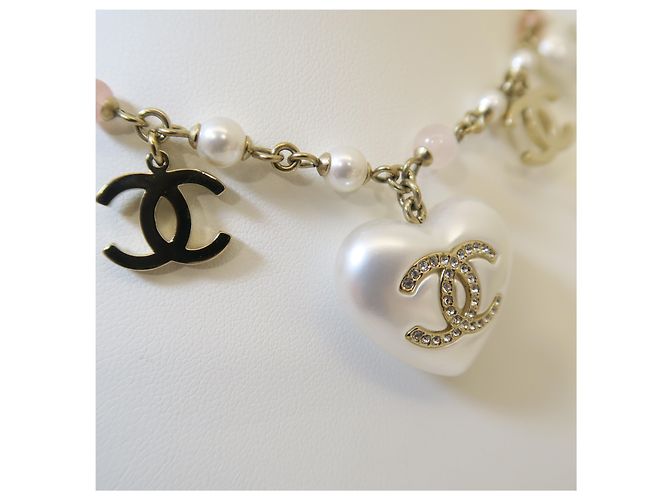 Chanel Limitierte Edition CC Kristallherz Perlenkette - Ansicht 3
