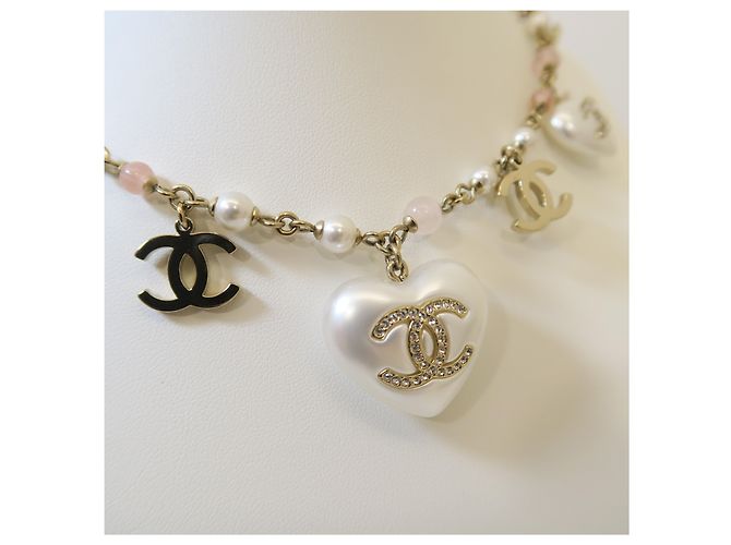 Chanel Limitierte Edition CC Kristallherz Perlenkette - Ansicht 4