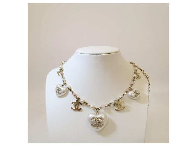 Chanel Limitierte Edition CC Kristallherz Perlenkette - Ansicht 5