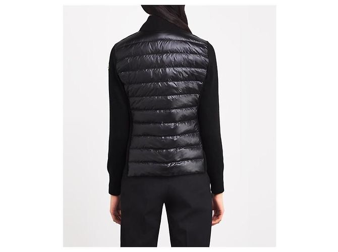 Moncler Wollcardigan mit Reißverschluss Schwarz - Ansicht 10