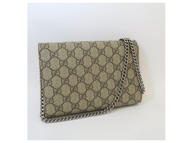 Gucci Borsa Dionysus Mini Chain Bag Interno Beige - vista 7