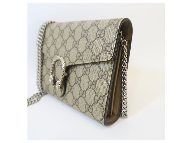Gucci Borsa Dionysus Mini Chain Bag Interno Beige - vista 9