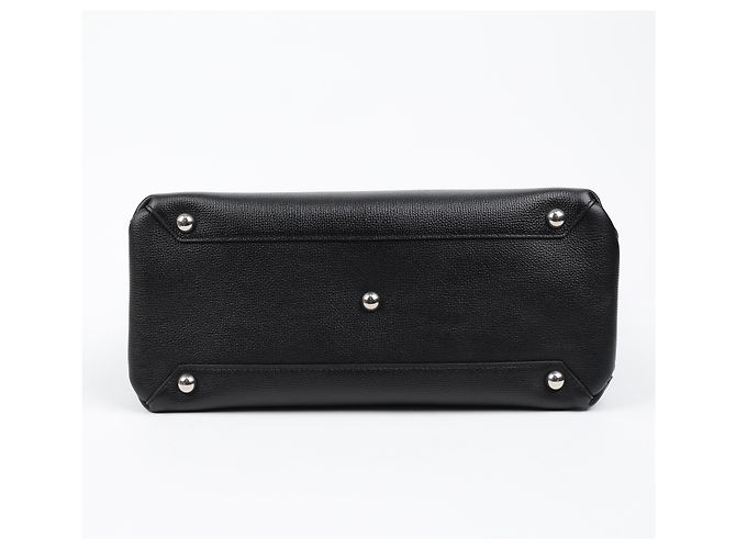 Burberry Banner Leder Tote Bag Medium Schwarz - Ansicht 7