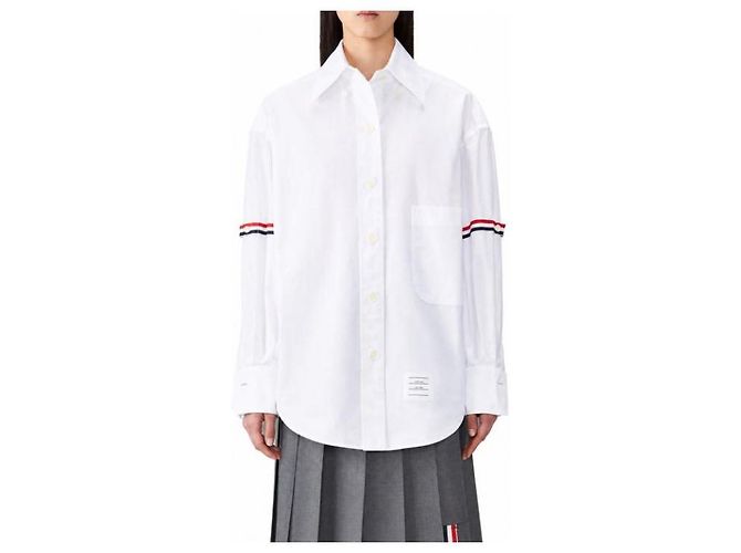 Thom Browne Camicia Supersize Oxford Armband - vista 6