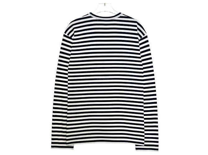 Comme Des Garcons Play Heart Stripe Langarm T-Shirt Schwarz - Ansicht 5