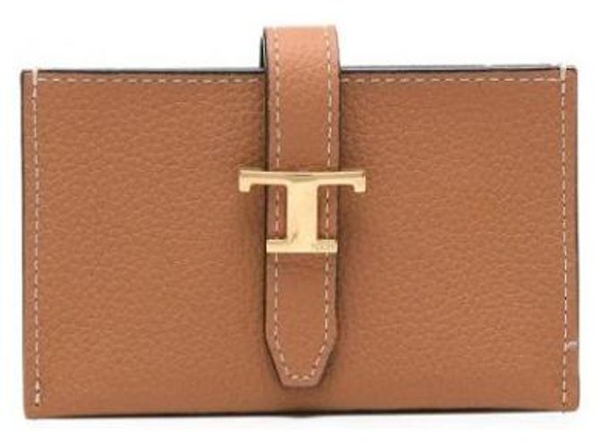 Tarjetero de piel Tod's marrón - vista 3