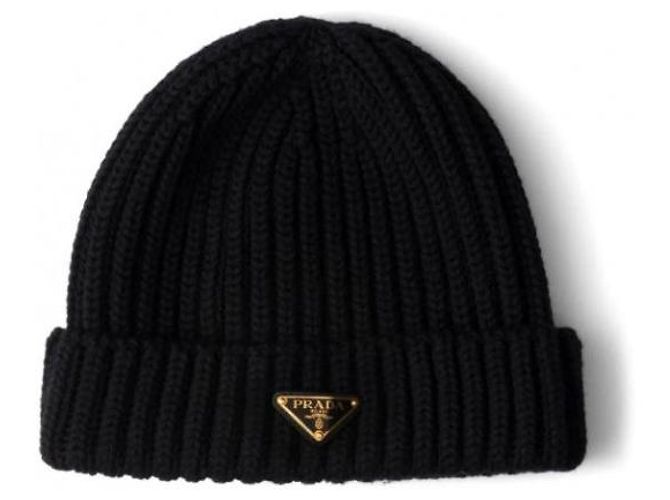 Prada Wool and Cashmere Beanie Black - view 4