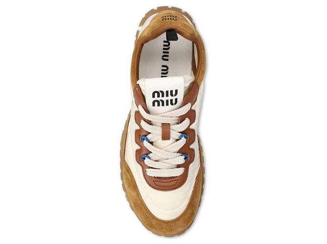 Miu Miu Sneaker aus technischem Gewebe und Wildleder - Ansicht 7