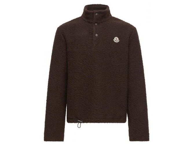 Moncler Logo Stricksweatshirt Braun - Ansicht 4