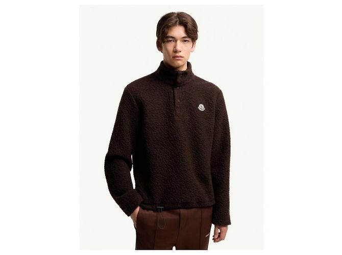 Moncler Logo Stricksweatshirt Braun - Ansicht 6