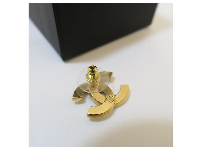 Chanel Orecchini Cruise Logo CC Nero e Oro - vista 5