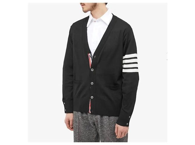 Thom Browne Nachhaltiger Wollcardigan Schwarz - Ansicht 2