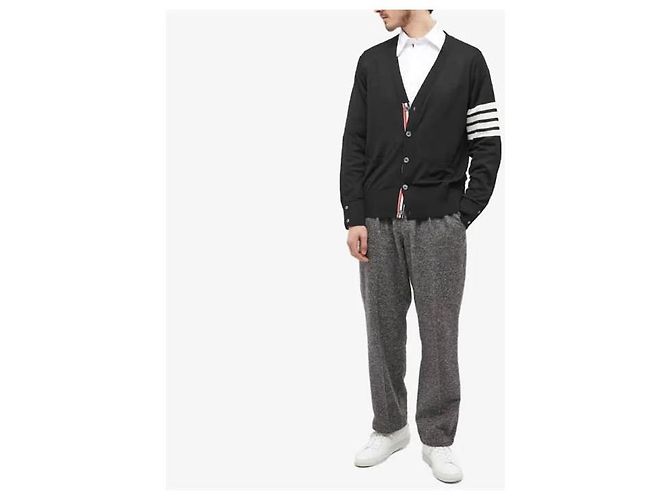 Thom Browne Nachhaltiger Wollcardigan Schwarz - Ansicht 5