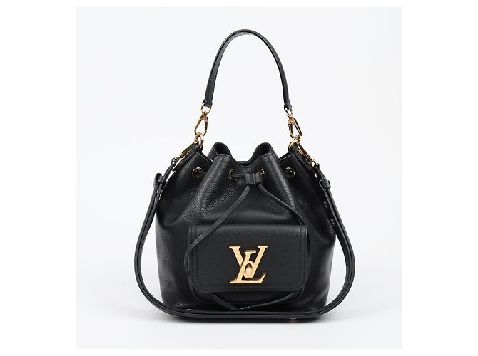 Bucket Louis Vuitton Borsa Tote a Secchiello in Pelle Nera - vista 2