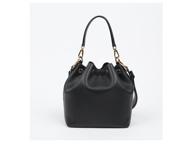 Bucket Louis Vuitton Borsa Tote a Secchiello in Pelle Nera - vista 4